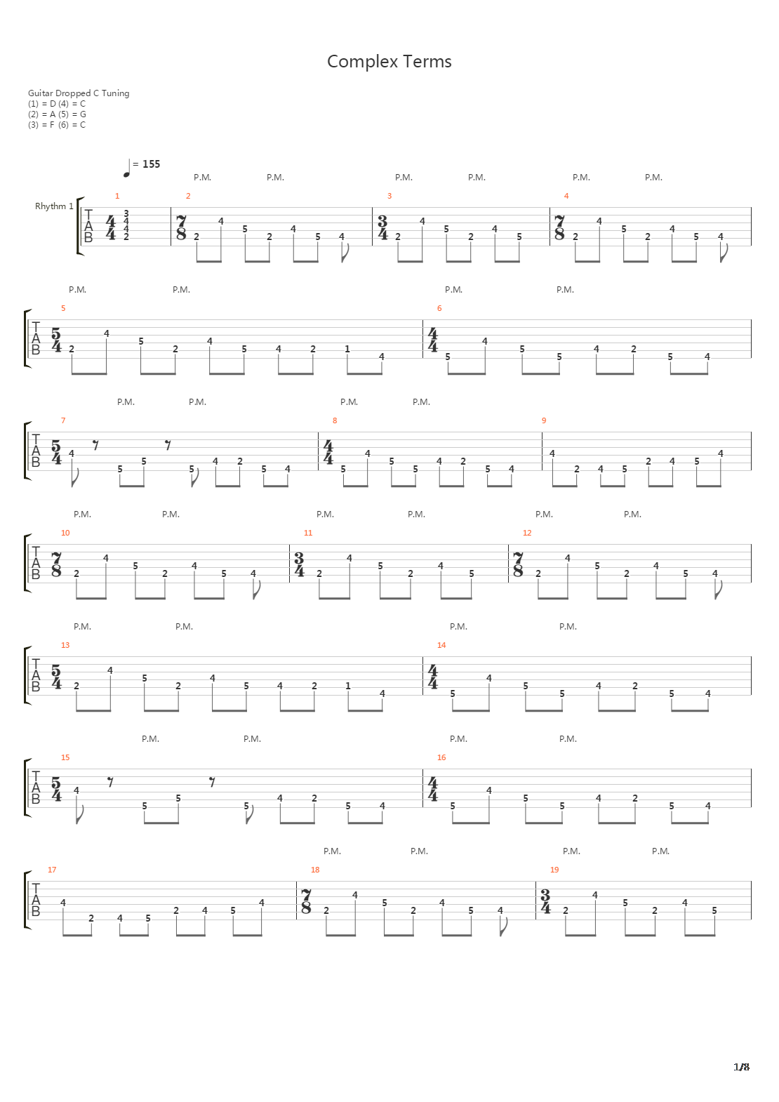 Complex Terms吉他谱