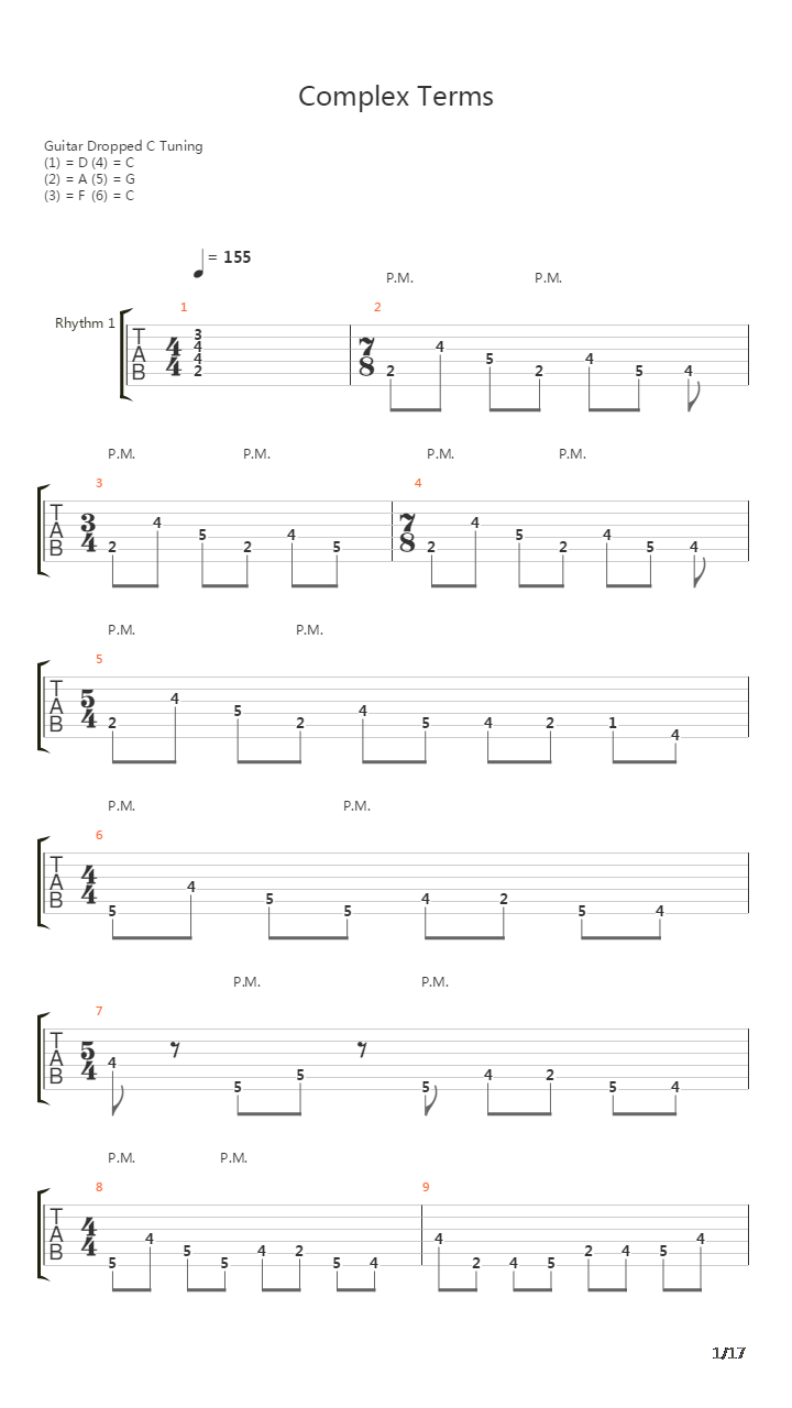 Complex Terms吉他谱