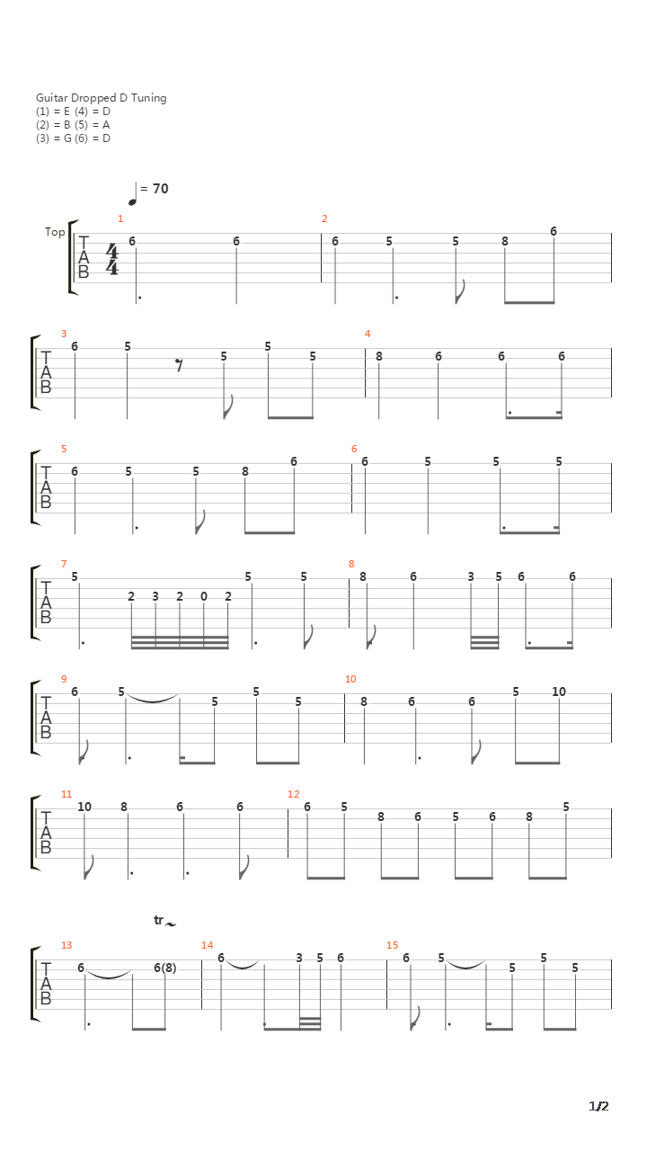 Elegiac吉他谱