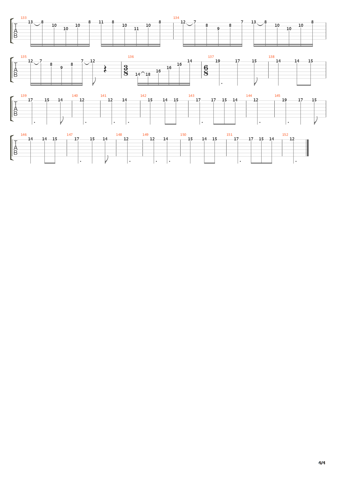 Horizon To Zenith吉他谱
