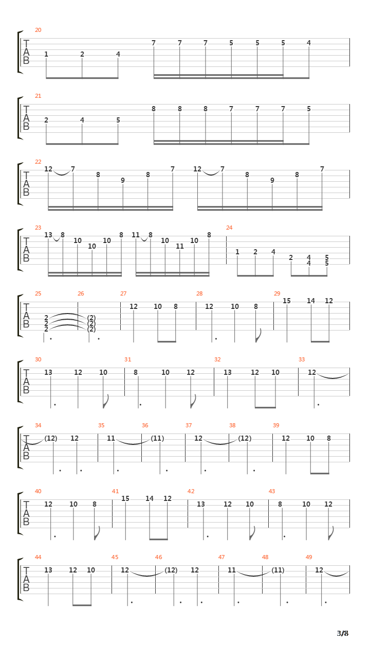 Horizon To Zenith吉他谱
