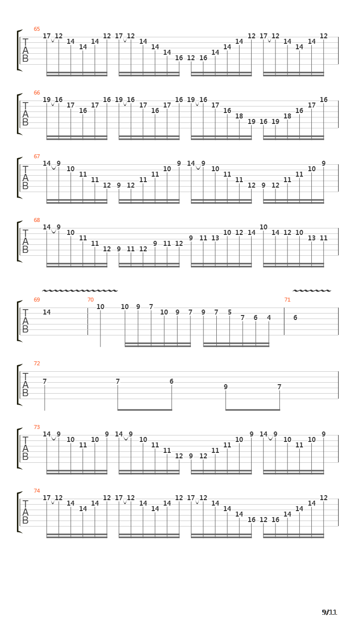 Mea Culpa吉他谱