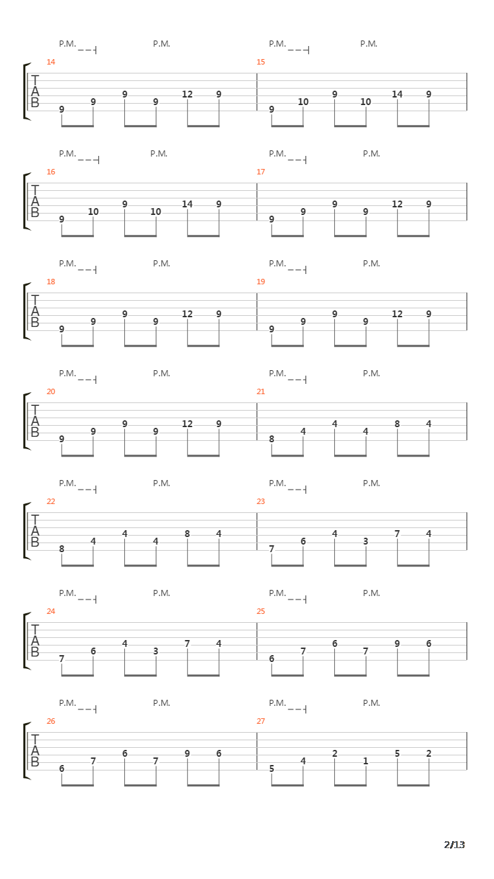 Patterns吉他谱