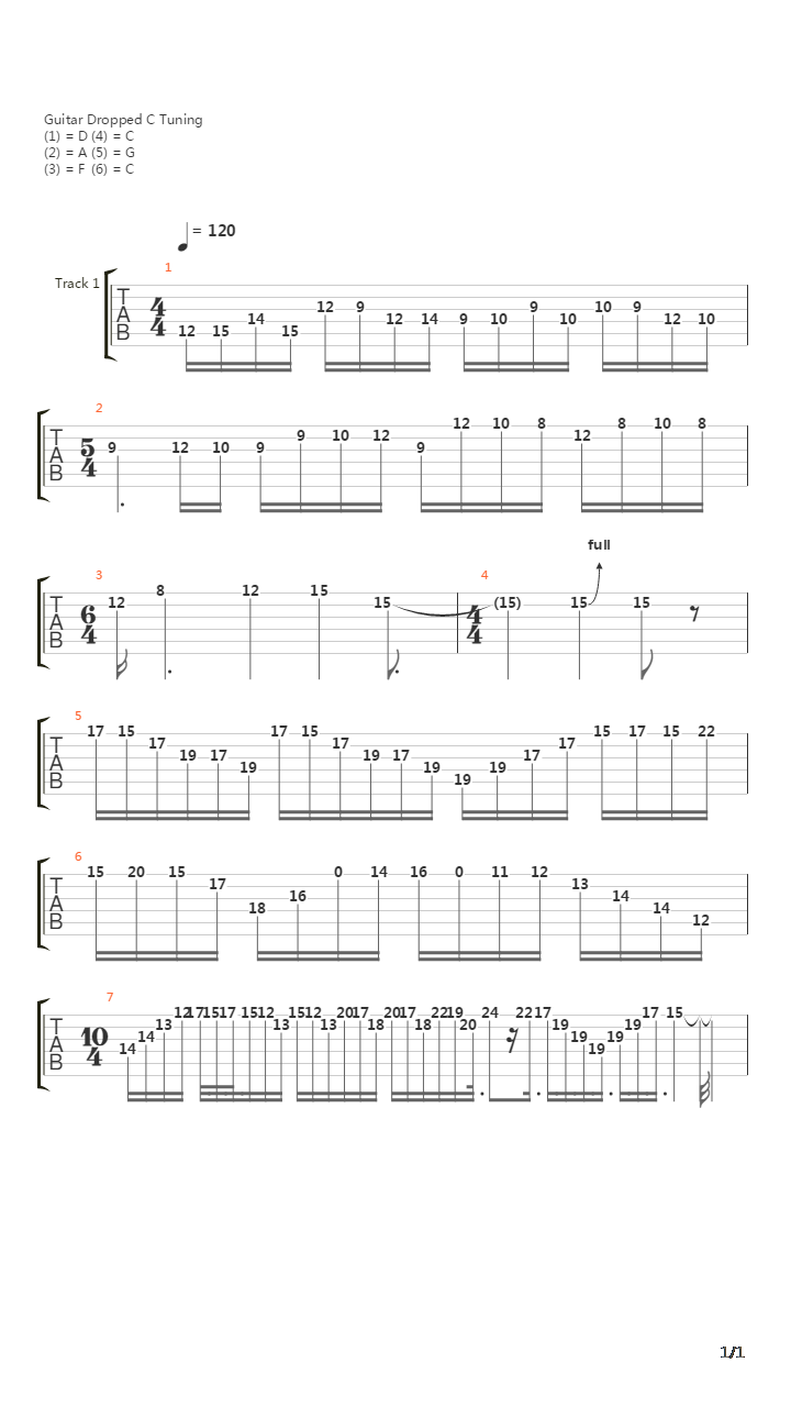 Procession Of The Fates吉他谱