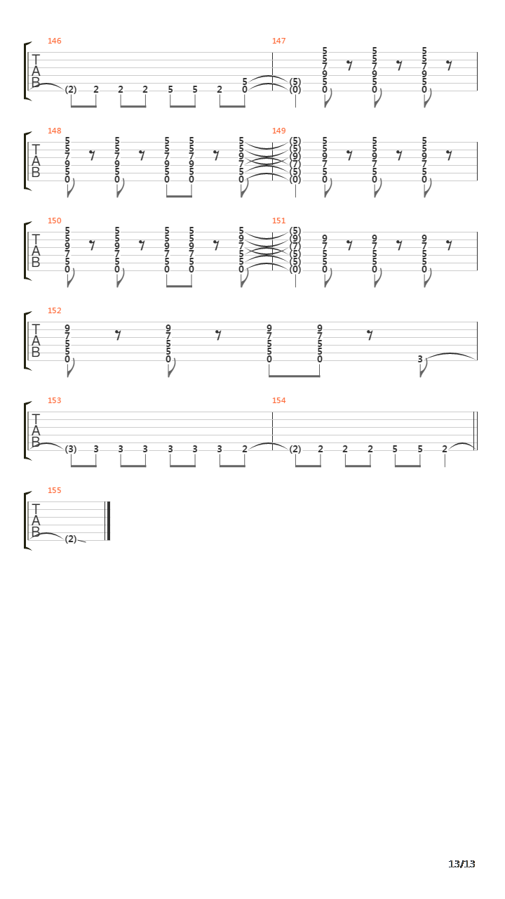 Relations In The Unseen吉他谱