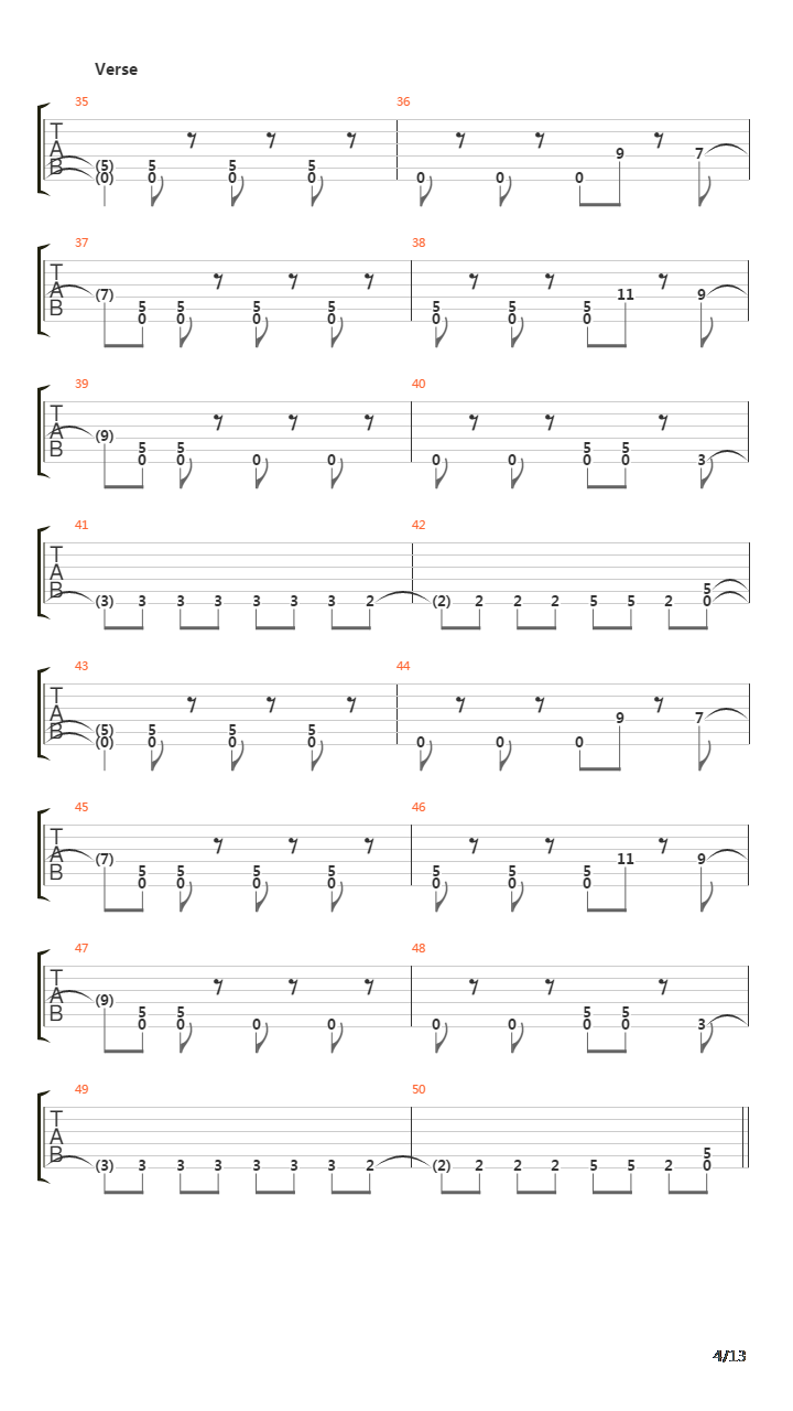 Relations In The Unseen吉他谱