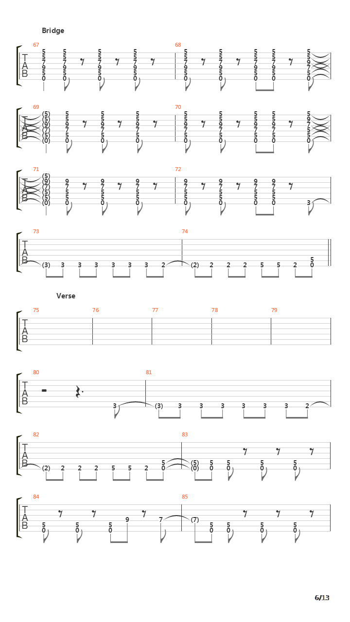 Relations In The Unseen吉他谱