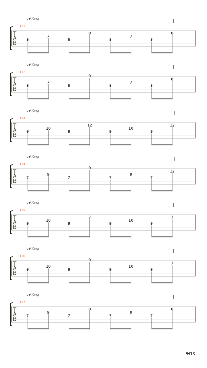 Relations In The Unseen吉他谱