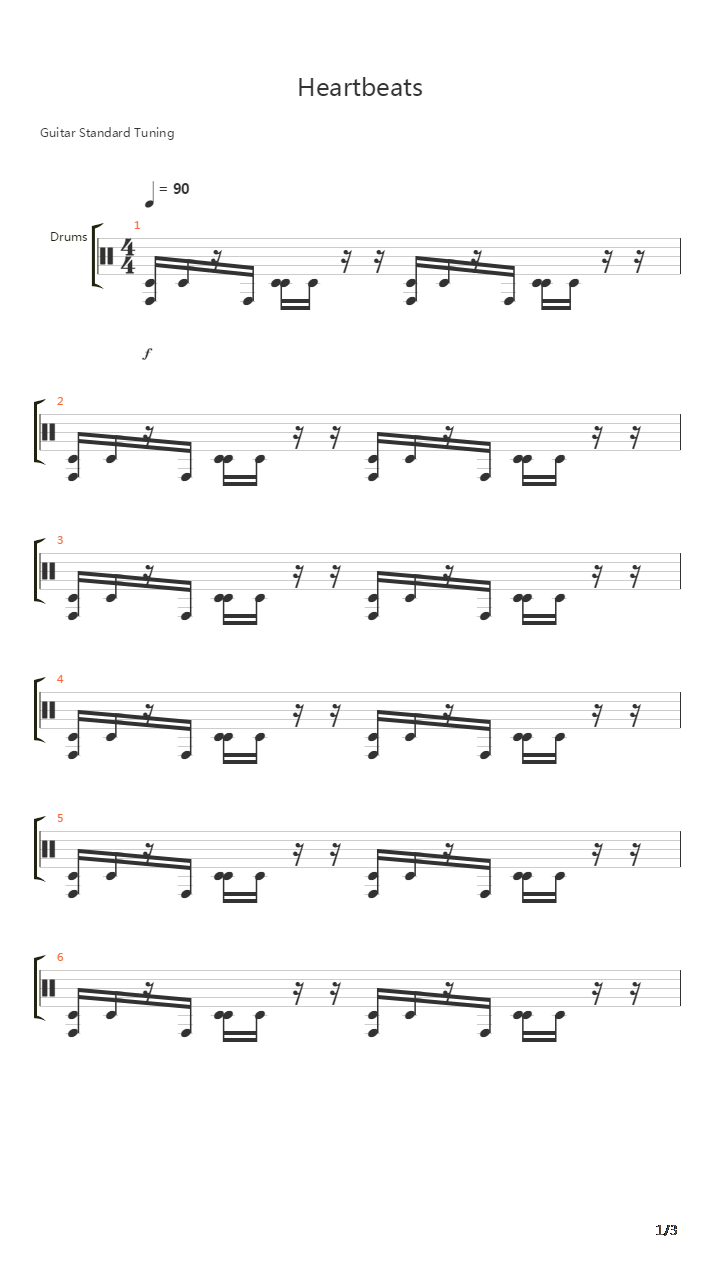 Heartbeats吉他谱
