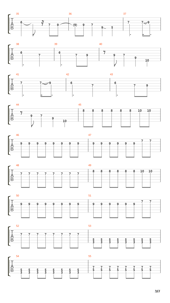 Sometimes The Sun吉他谱