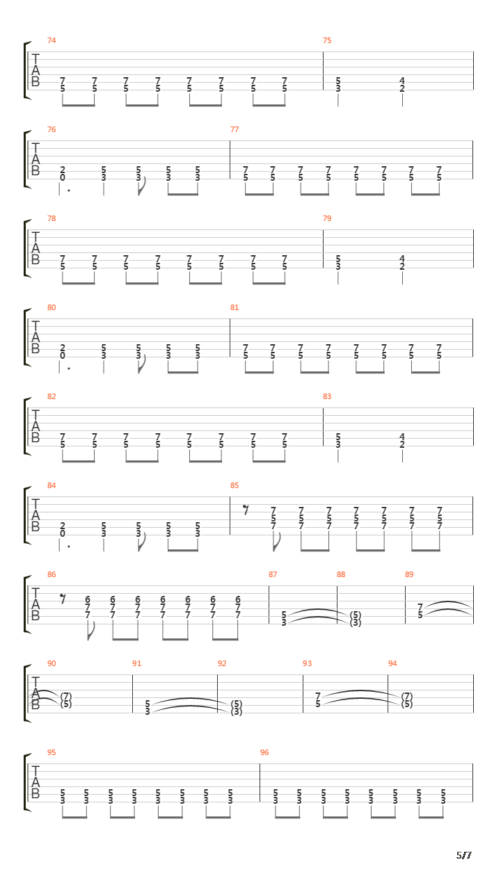 Sometimes The Sun吉他谱