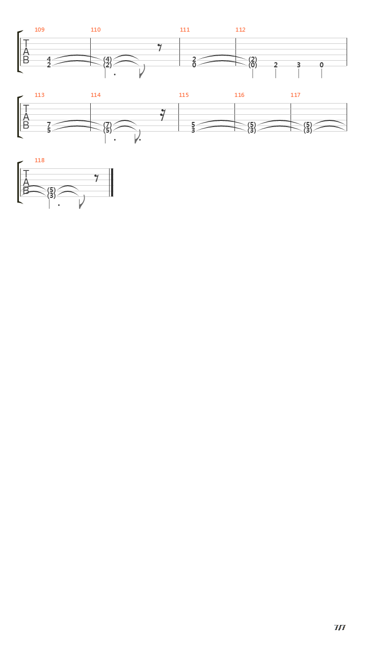 Sometimes The Sun吉他谱