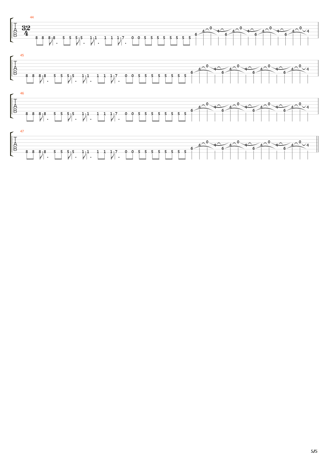 Quandary吉他谱