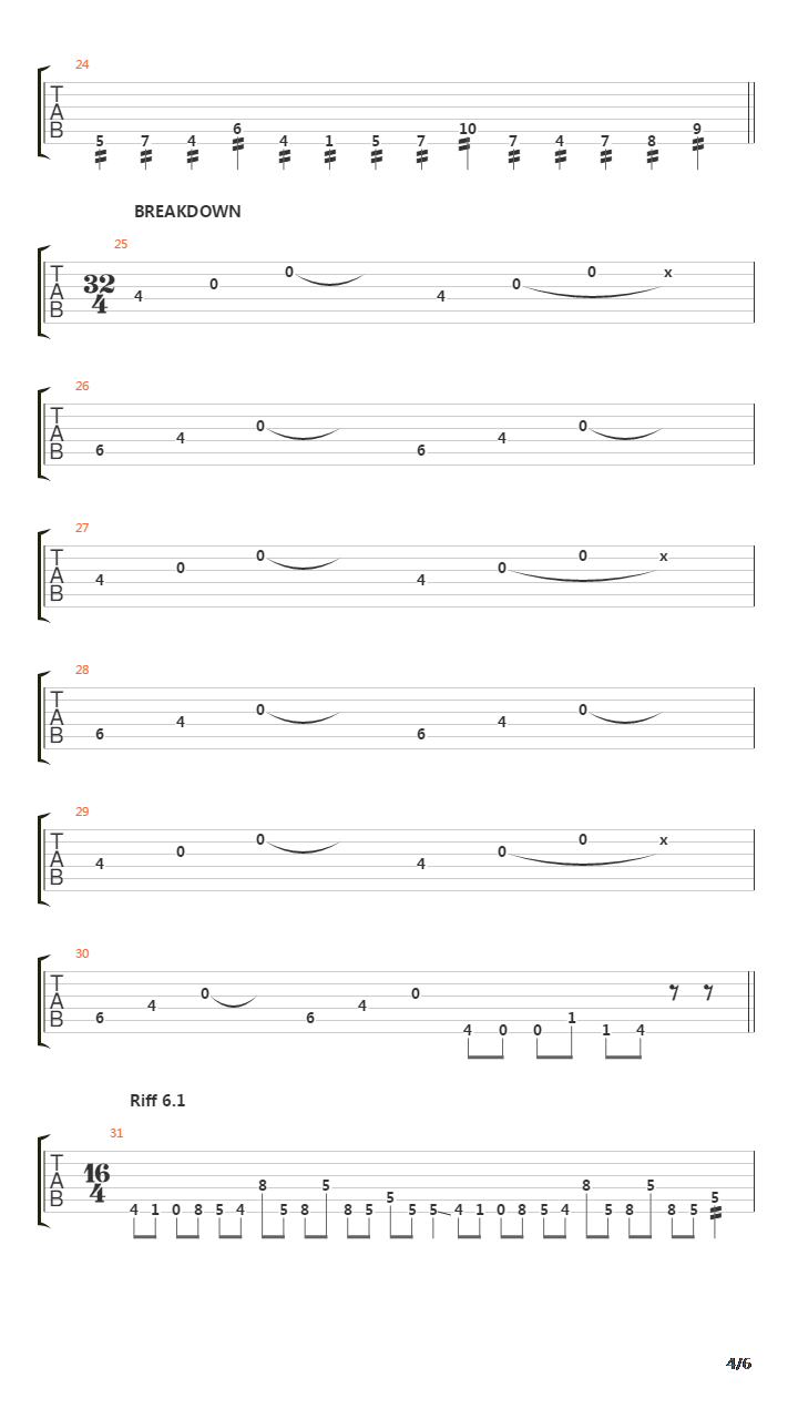 Quandary吉他谱