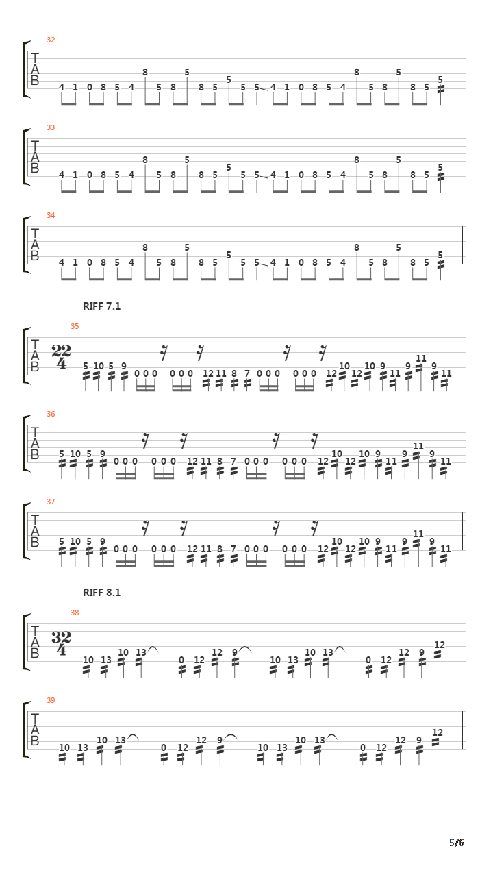 Quandary吉他谱