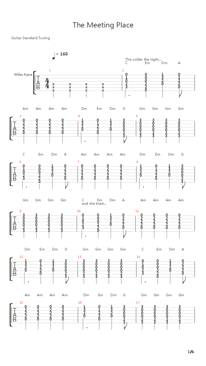 The Meeting Place吉他谱