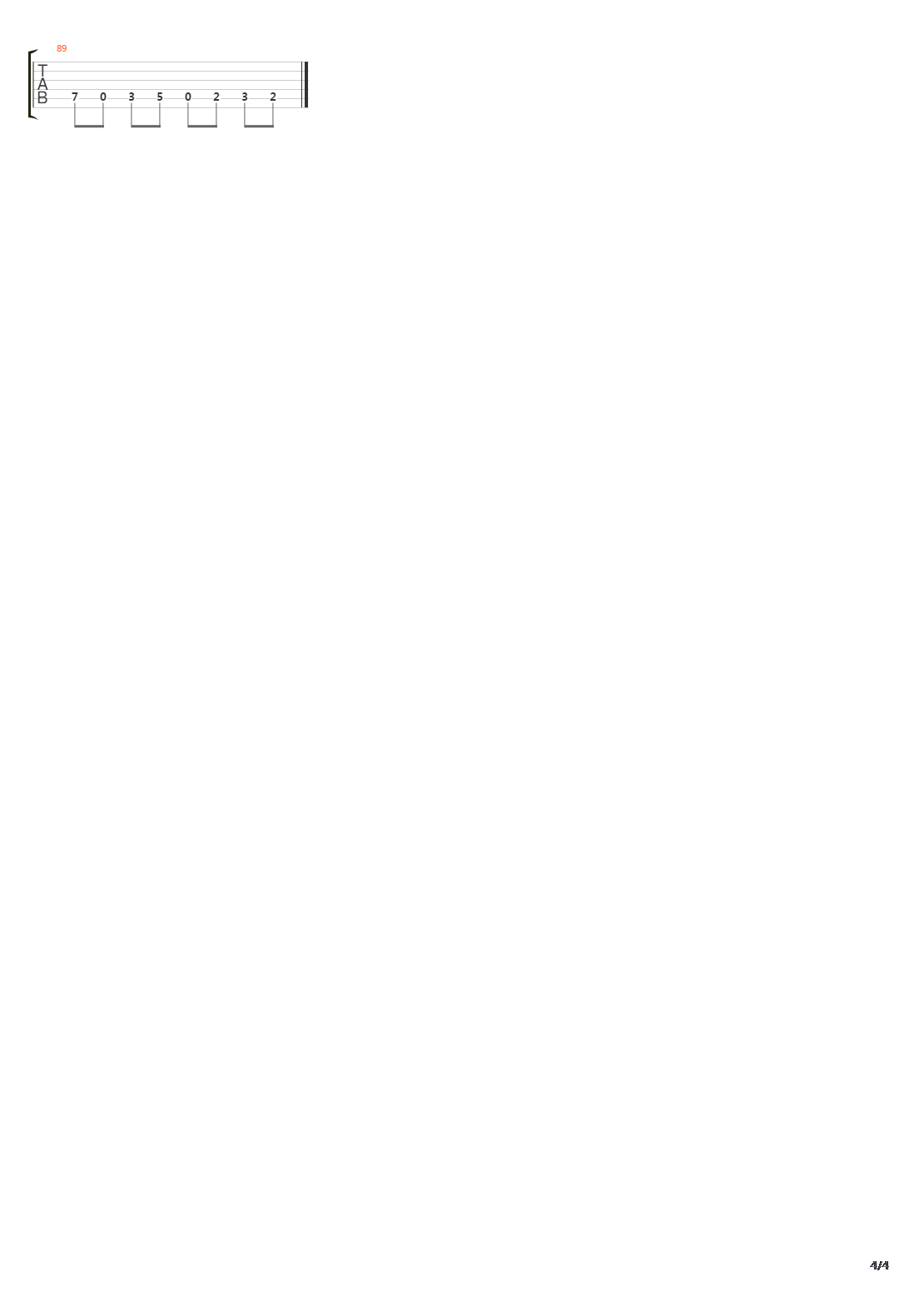Blinded吉他谱