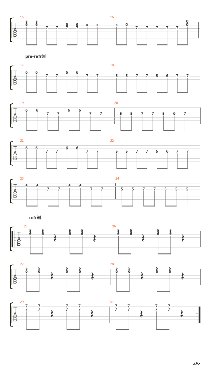 Autonomy Boy吉他谱