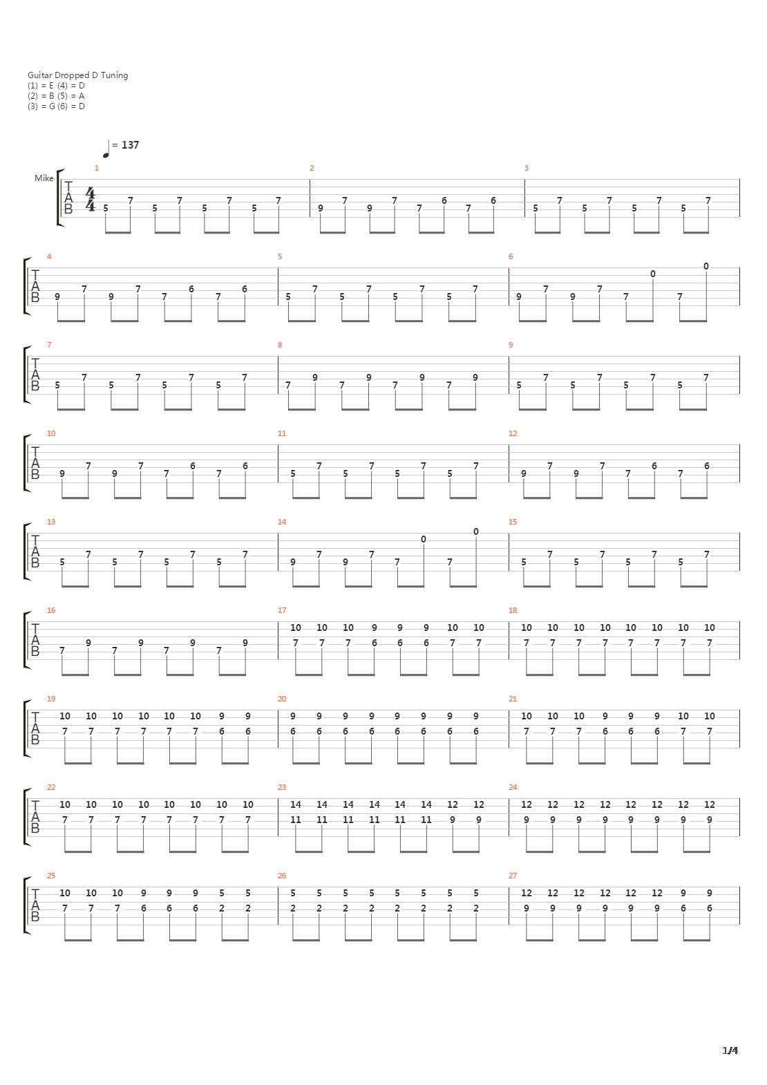 Inside Of You吉他谱