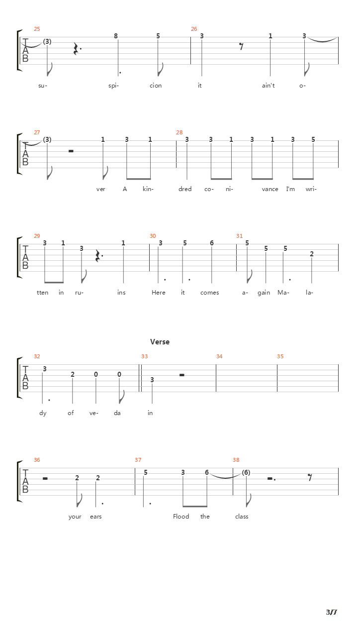 Vedemalady吉他谱