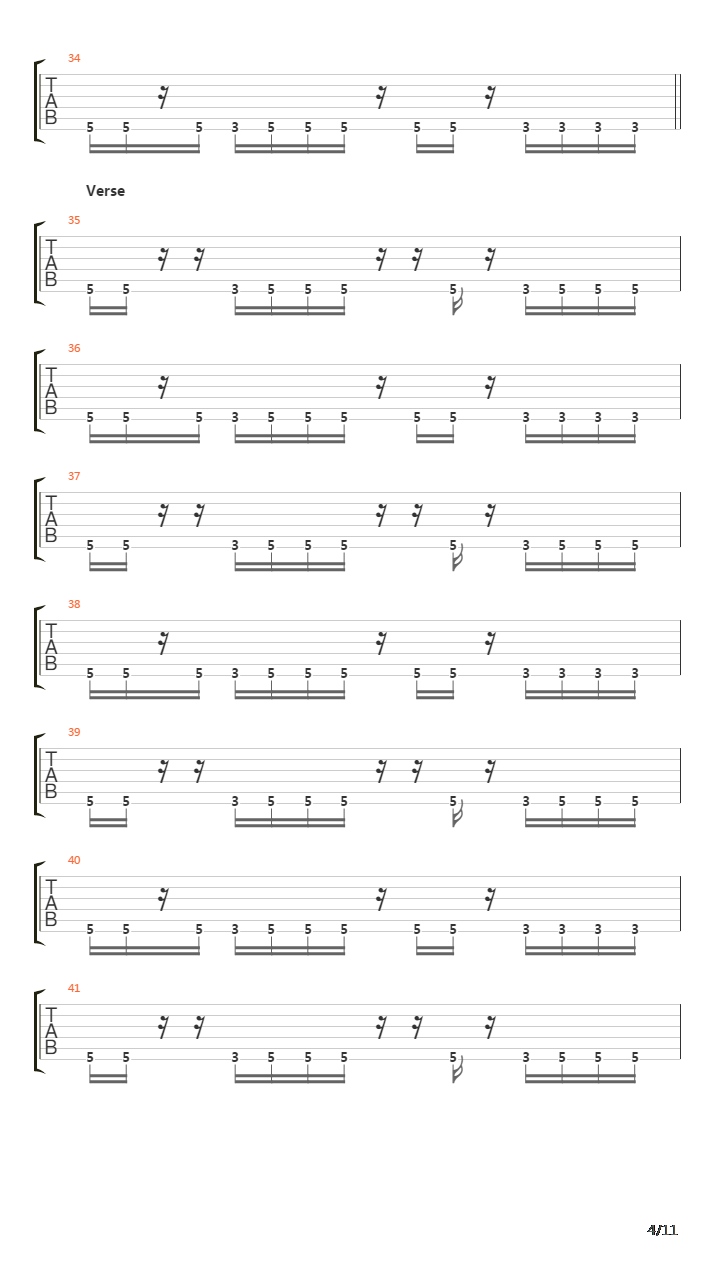 Strength In Numbers吉他谱
