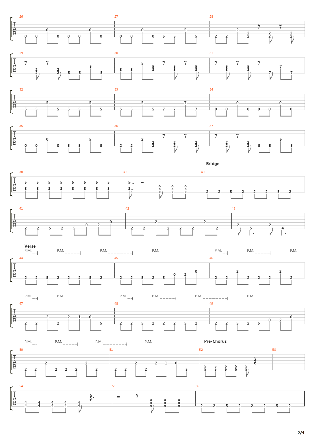 Into The Sun吉他谱