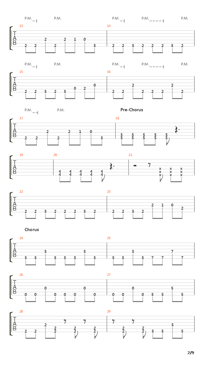 Into The Sun吉他谱