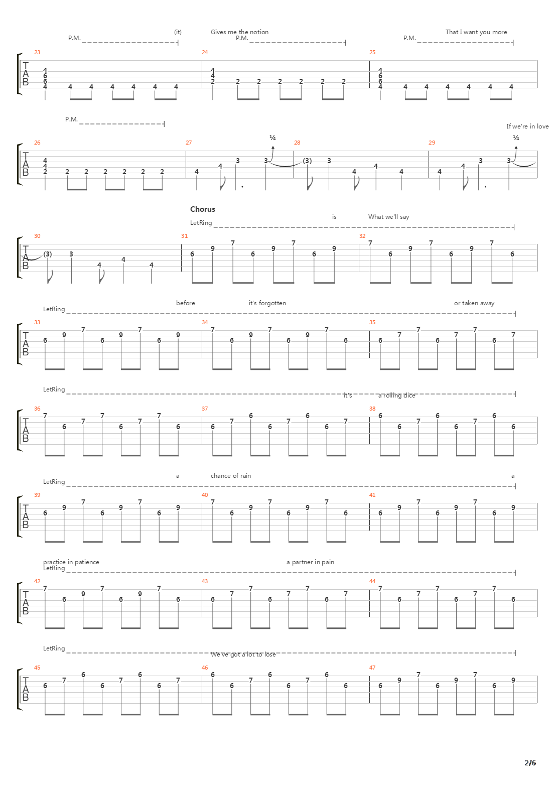 Practice In Patience吉他谱
