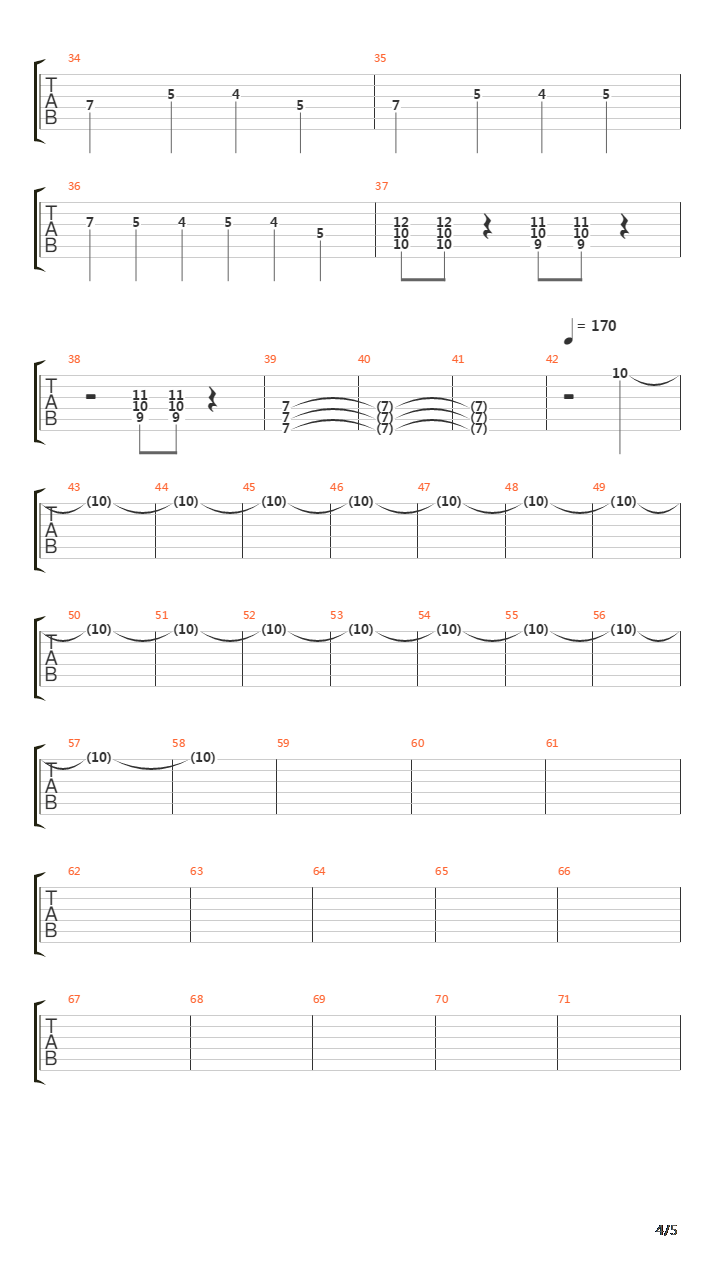 Flourescene Ad 1429吉他谱