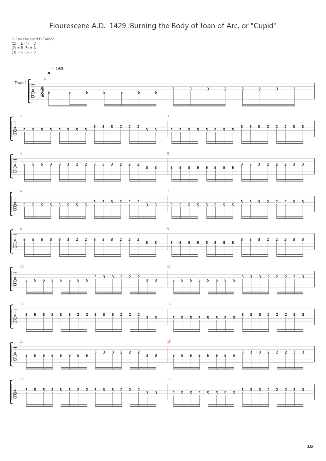 Flourescent Ad 1429吉他谱