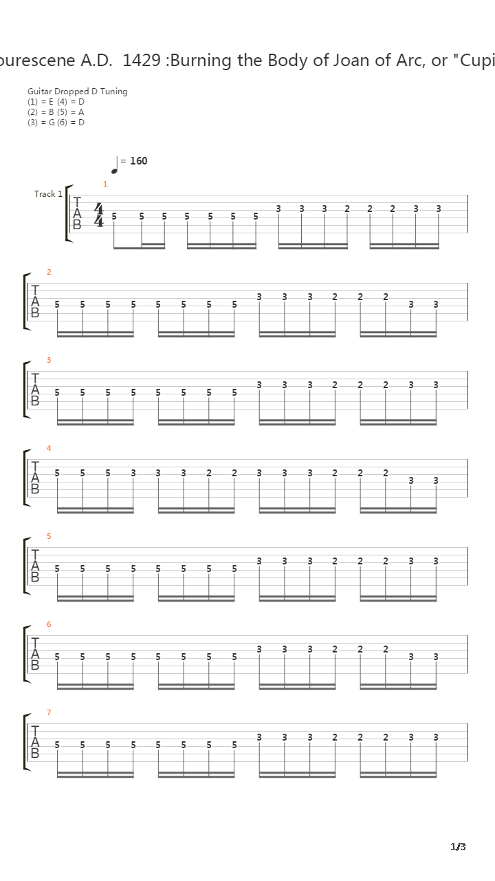 Flourescent Ad 1429吉他谱