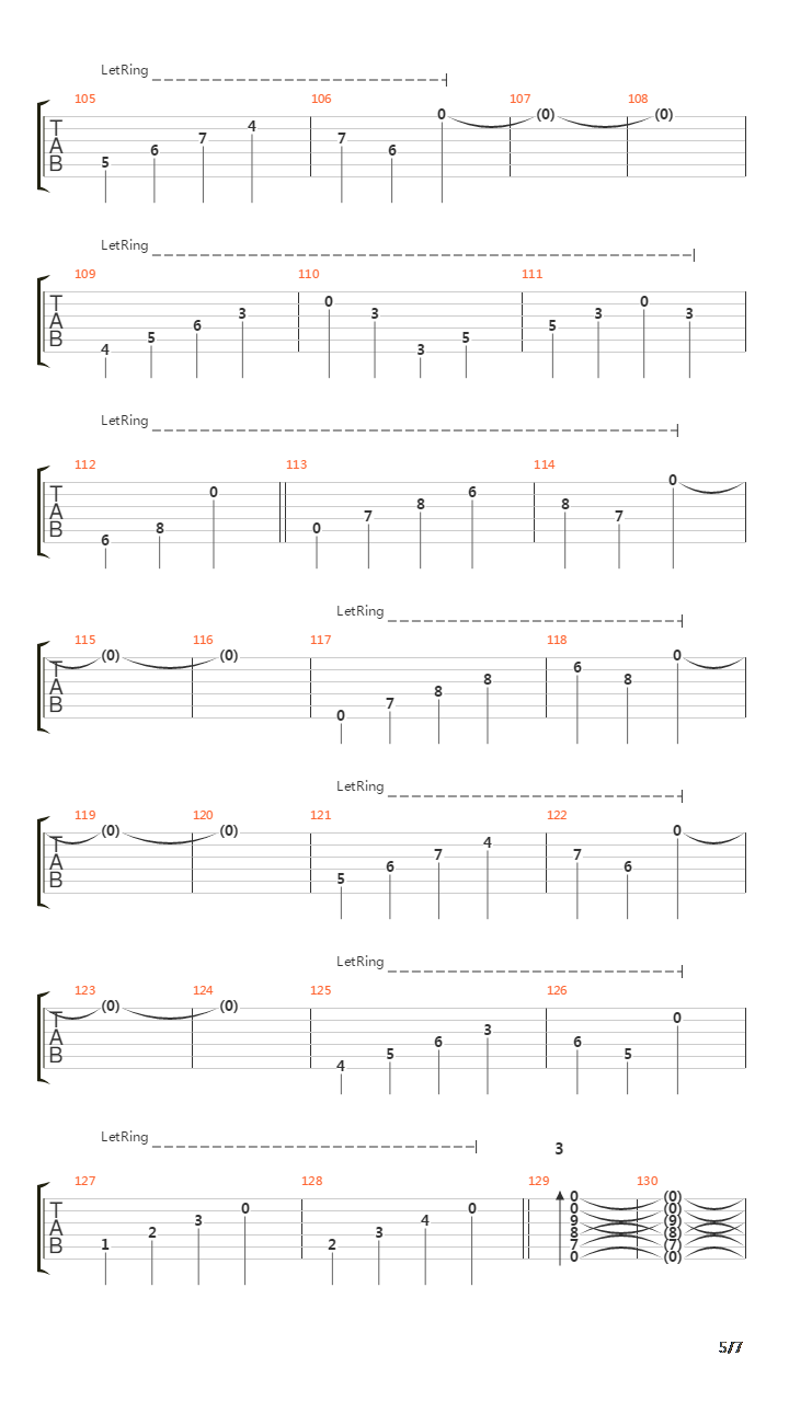 Heaving Salvation In The Paradise Of Rust吉他谱