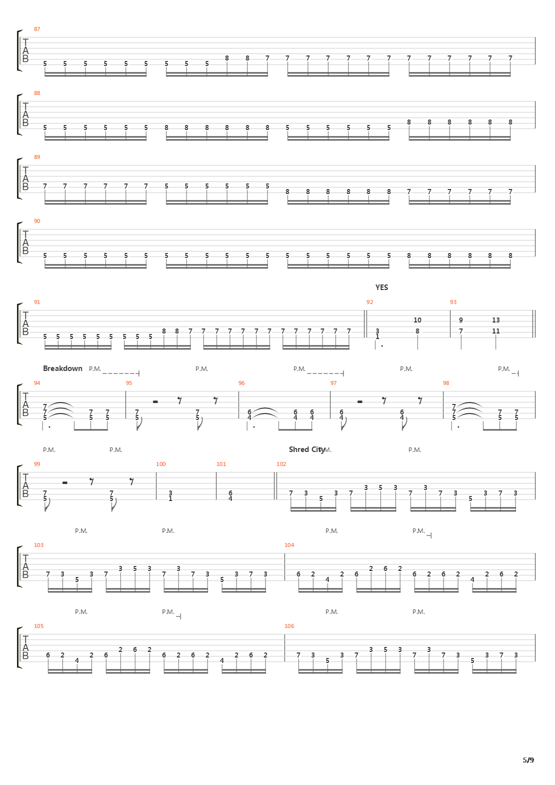 Carbonized In Cruciform吉他谱