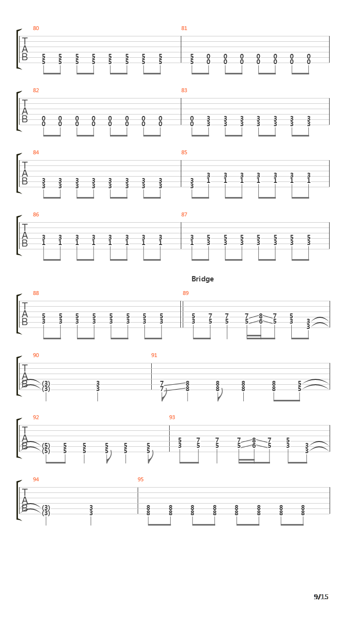 As I Drown吉他谱