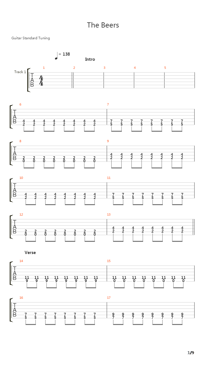The Beers吉他谱