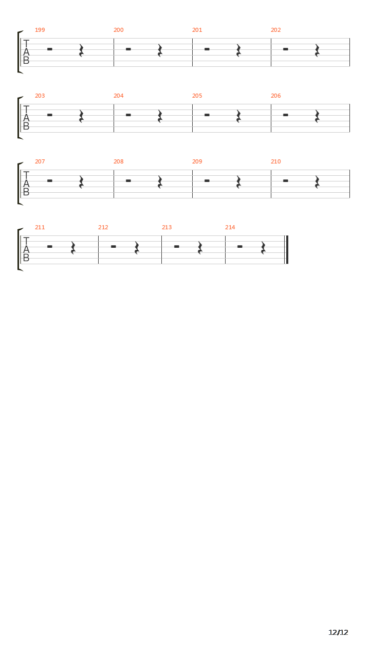 Laid To Rest吉他谱