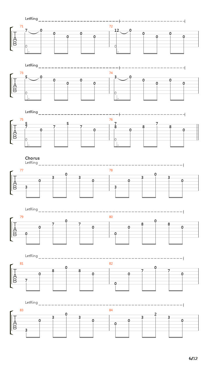 Laid To Rest吉他谱