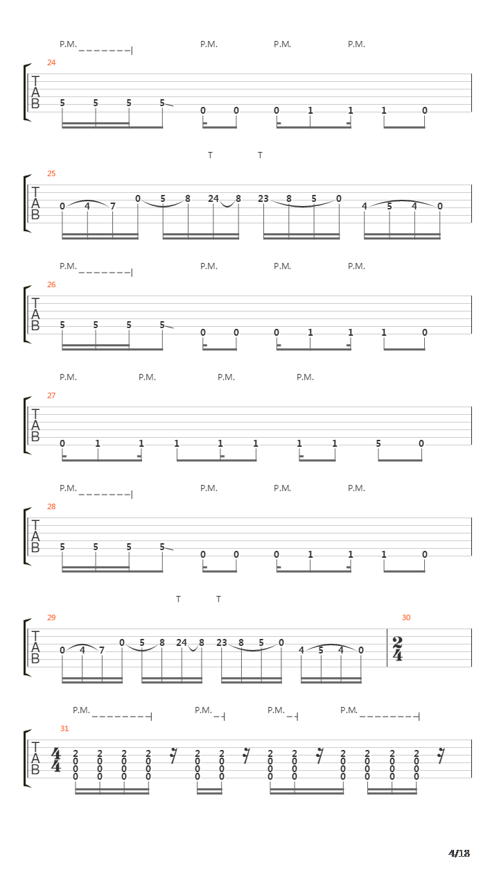 Ghost吉他谱