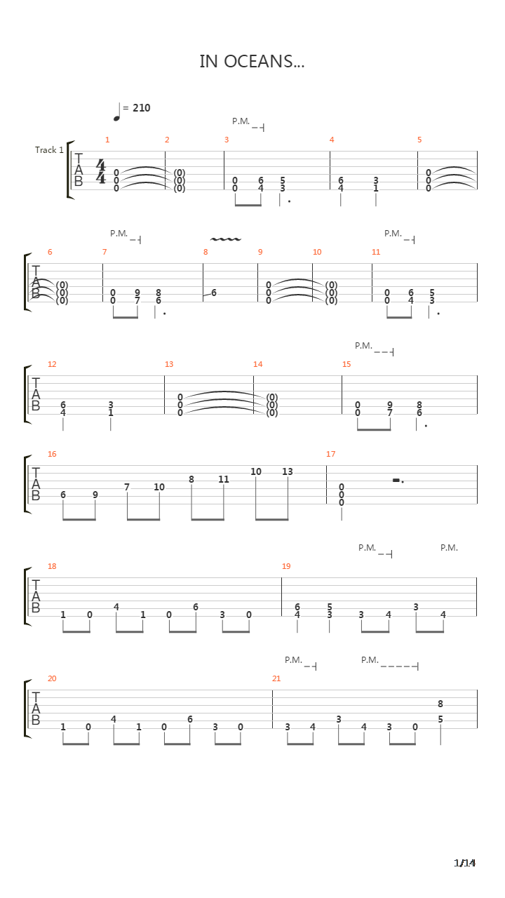 In Oceans吉他谱