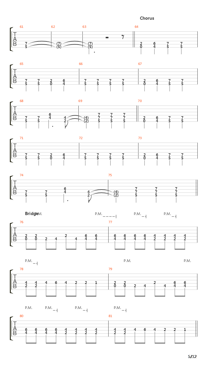 Mt Diablo吉他谱