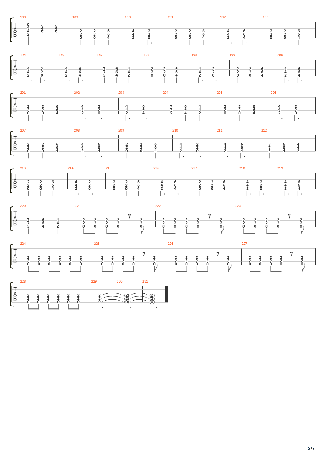 Mt Diablo吉他谱