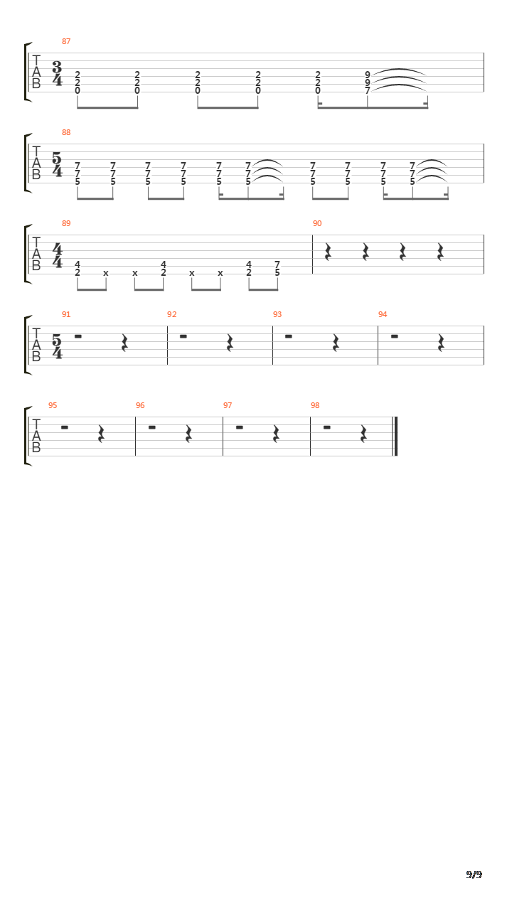 Roam吉他谱