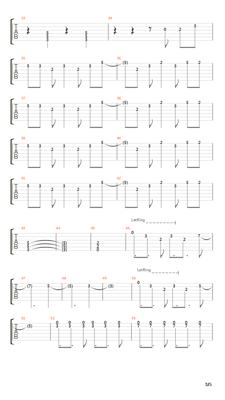 Stifled吉他谱