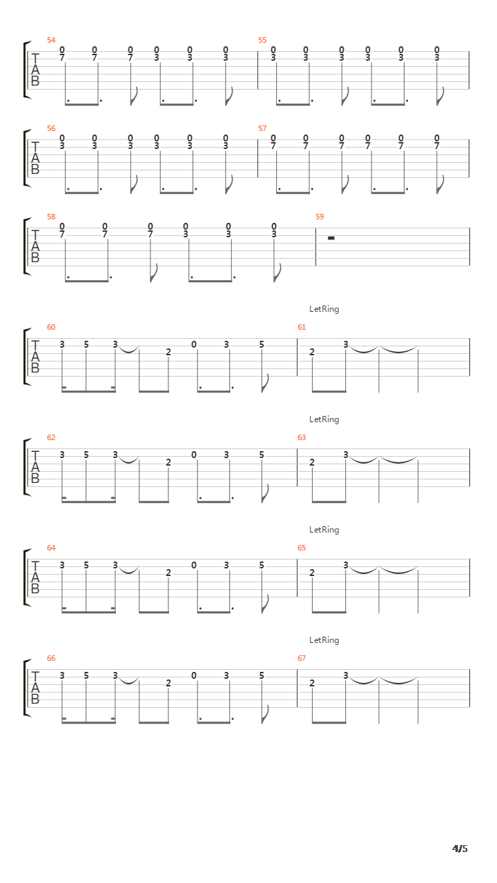 Stifled吉他谱