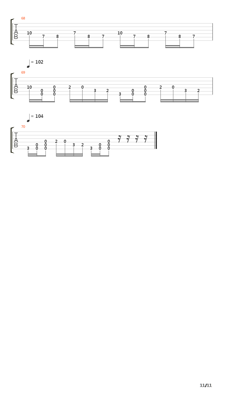 No Use For Needles吉他谱