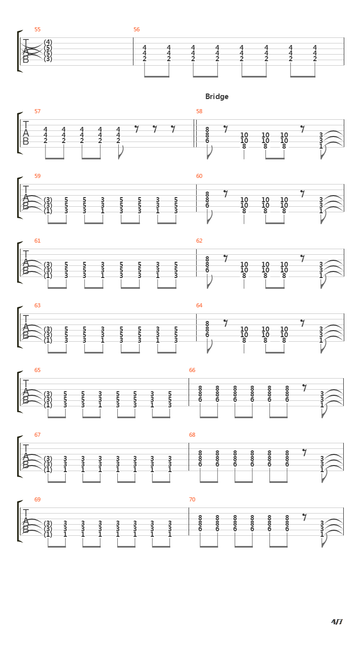 Kalifornia吉他谱