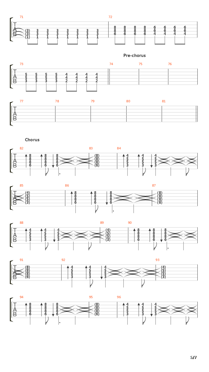 Kalifornia吉他谱