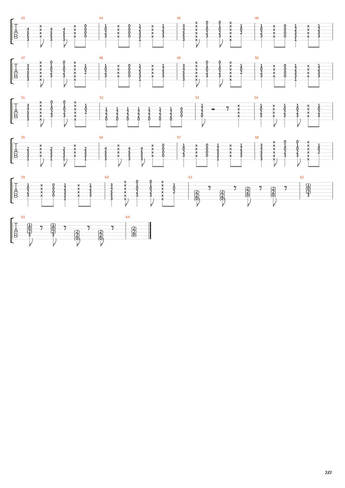 Second Category吉他谱