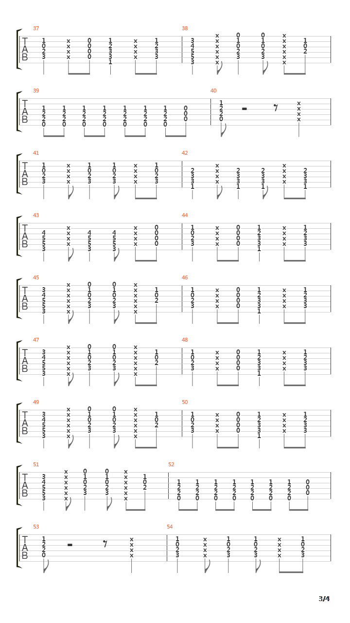 Second Category吉他谱