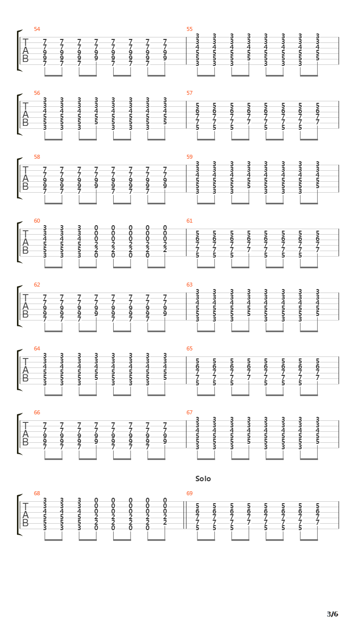 Fader吉他谱